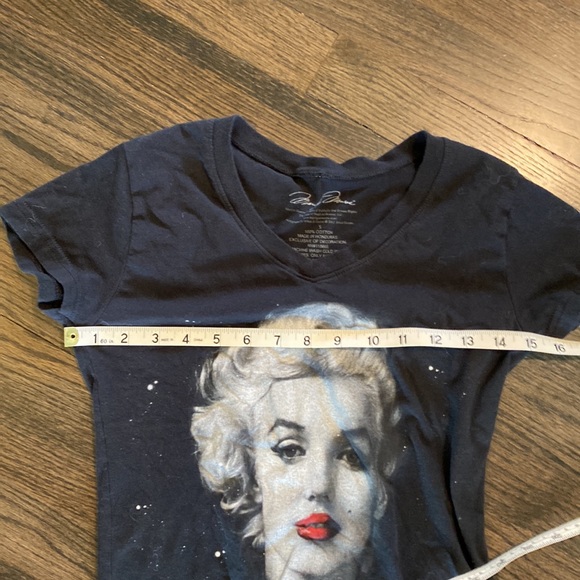 Marilyn Monroe Black T shirt Small S VGUC - Picture 4 of 5